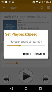 Bild: Geschwindigkeit einstellen