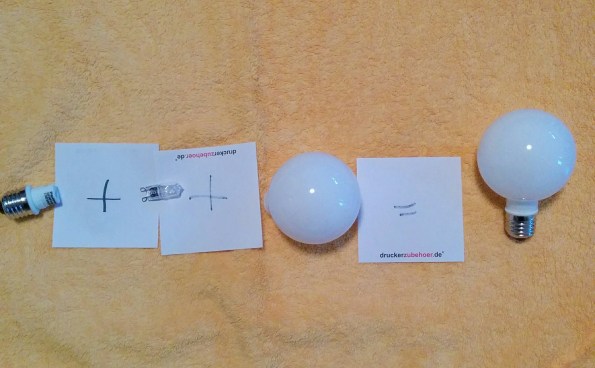 Lampenkombination mit Halogen G9